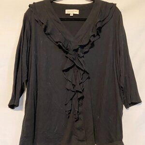 JONES NEW YORK RUFFLED TOP, SIZE 3X, NWOT